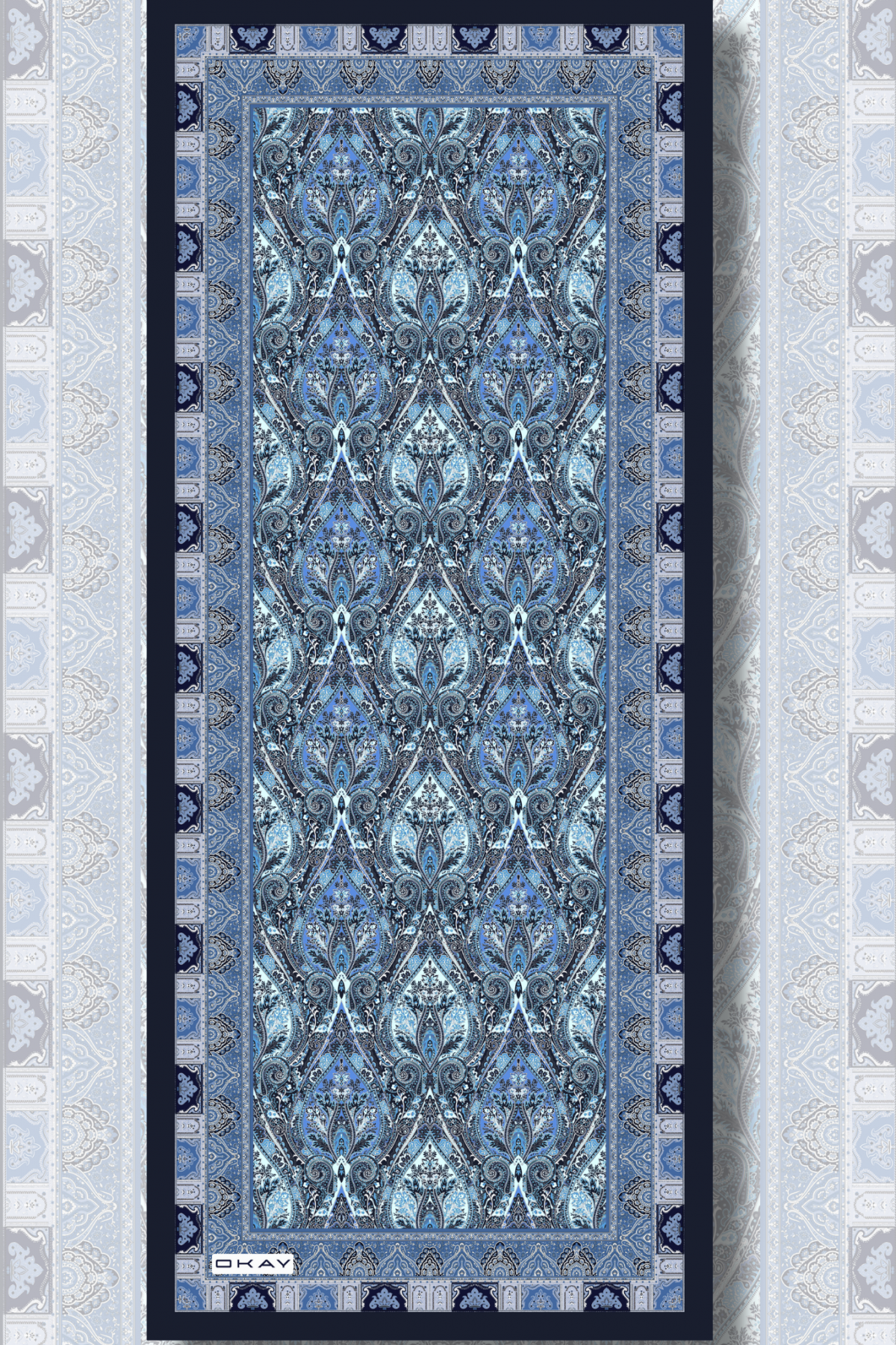 ETNİK DESEN BLUE LILLY ŞAL