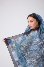 ETNİK DESEN BLUE LILLY ŞAL