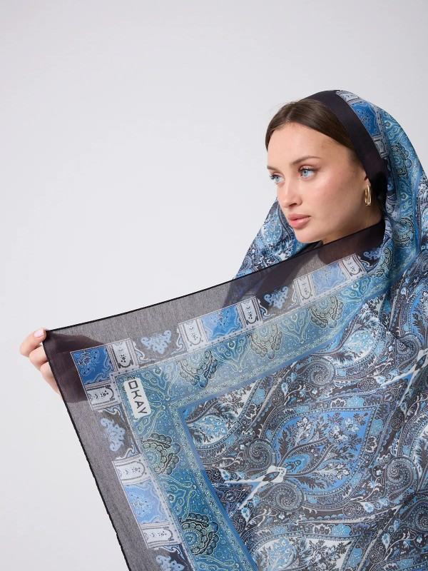 ETNİK DESEN BLUE LILLY ŞAL