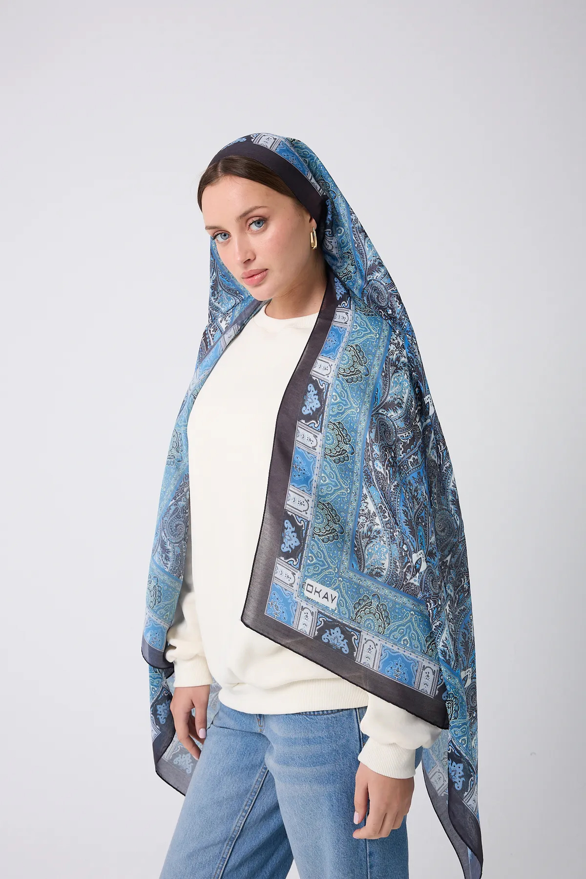 ETNİK DESEN BLUE LILLY ŞAL