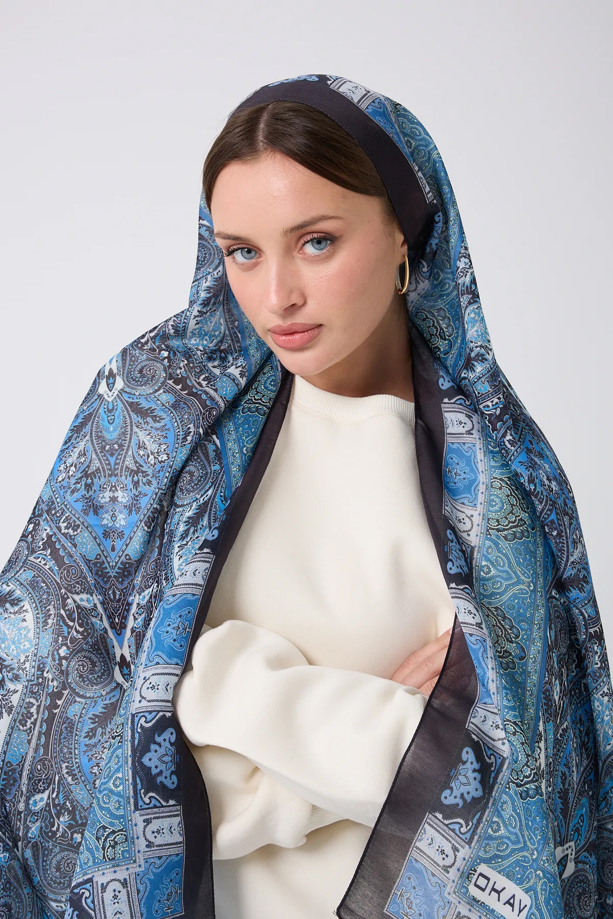 ETNİK DESEN BLUE LILLY ŞAL