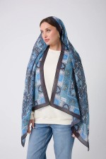 ETNİK DESEN BLUE LILLY ŞAL